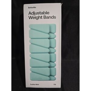 BetterMe Adjustable Weight Bands Subtle Mint 1 LB Set of 2 Wrist Ankle Weights